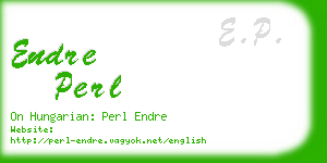 endre perl business card